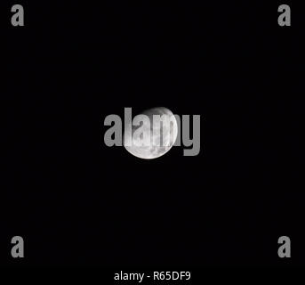 Waxing Gibbous Mond Quadrat Stockfoto