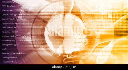 Globales Netzwerk Stockfoto