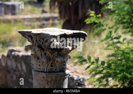 Die Ruinen der antiken Agora auf der Insel Kos, Dodekanes. Stockfoto