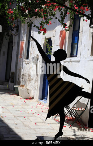 Griechische Street Dancer in Kos. Dodekanes, Griechenland Stockfoto