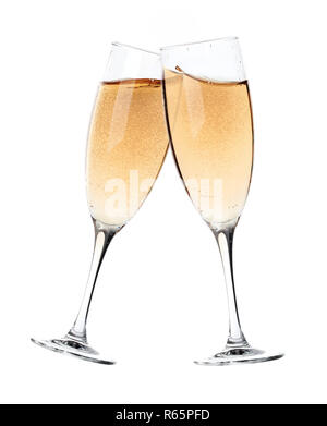 Glas Champagner Gläser Stockfoto