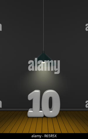 Nummer zehn Stockfoto