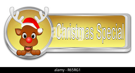 Golden Christmas Special" - 3D-Darstellung Stockfoto