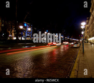 Abend-Verkehr Stockfoto