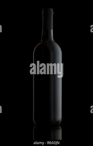 Flasche Wein. Stockfoto