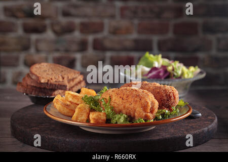 Gegrilltes Steak und Gemüse. Stockfoto