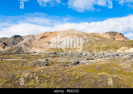 Plateau in Landmannalaugar Bereich in Island Stockfoto