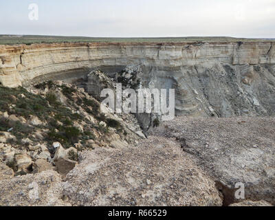 Steppe Felsen. Stockfoto
