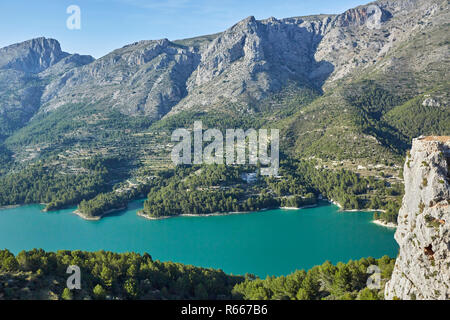 Embassament de Guadalest Alicante Spanien Stockfoto