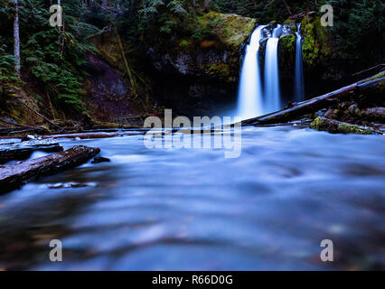 Bügeleisen Knarren fällt, Mount St. Helens, Washington State Stockfoto