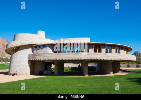 Äußere des David und Gladys Wright House von Frank Lloyd Wright, Phoenix, Arizona Stockfoto