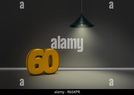 Nummer 60 Stockfoto