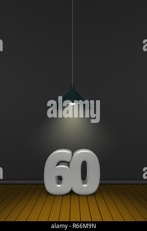 Nummer 60 Stockfoto