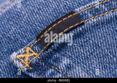 Detail einer Jeans Hosen Stockfoto