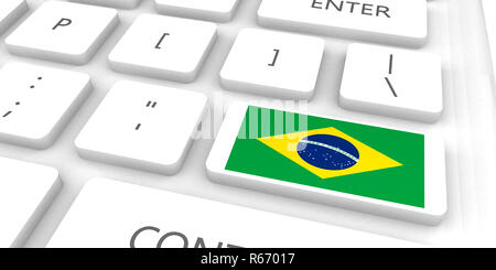 Brasilien Racing in die Zukunft Stockfoto