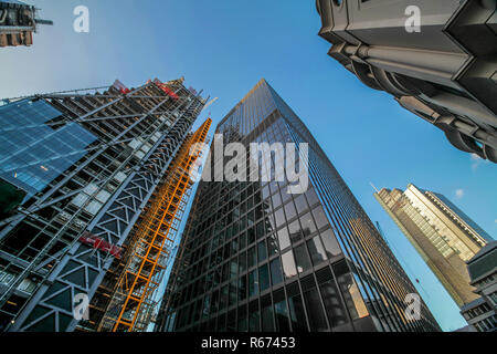 Londoner Geschäftsviertel Stockfoto