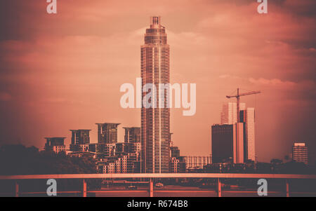 St George Wharf Tower Stockfoto