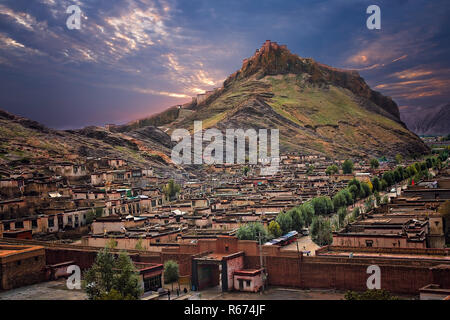 Tibetische Fort in Gyantse Stockfoto