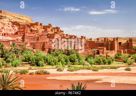 Ait Benhaddou, marokkanische Festung Stockfoto