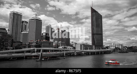 Skyline von Brisbane Australien quensland Stockfoto