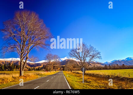 Berglandschaft von Neuseeland Stockfoto