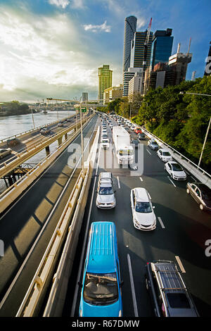 Autobahn in Brisbane Queensland Australien Stockfoto