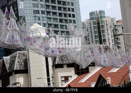 Weihnachten Dekoration in der Orchard Road in Singapur Stockfoto