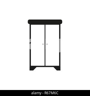Schrank vektor Symbol Leitung. Trendige flach ui Sign Design, Grafik Piktogramm. Logo Illustration. Stock Vektor