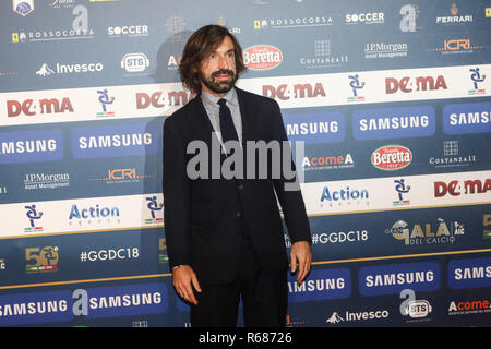 Mailand, Italien. 3. Dezember, 2018. Andrea Pirlo am 'Oscar Del Calcio AIC" italienische Fußball Auszeichnungen photocall in Milano, Italien, am 03. Dezember 2018 Quelle: Mairo Cinquetti/Alamy leben Nachrichten Stockfoto