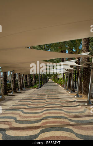 Explanada Promenade, Alicante, Costa Blanca, Spanien, Europa Stockfoto