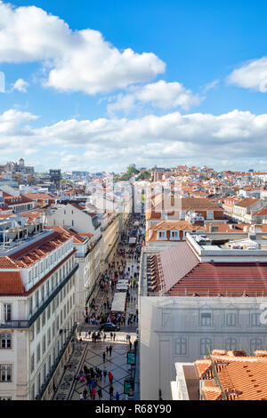 Blick auf die Altstadt von Lissabon in Portugal Stockfoto