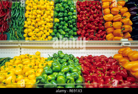 Paprika, Chili, Chili, Chili, Chili, Chili, Chili, Stockfoto