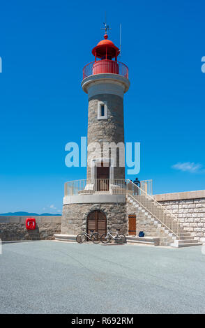 Leuchtturm, Saint-Tropez, Var, Provence-Alpes-Cote d'Azur, Frankreich, Europa Stockfoto