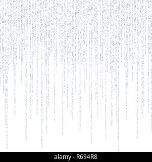 Vektor, Linien silber Glitzer Konfetti dots Stock Vektor