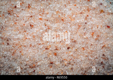 Rosa Himalaya-salz Makro Hintergrund Stockfoto