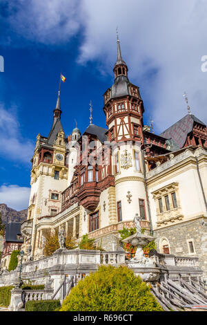 Schloss Peles, Sinaia, Rumänien Stockfoto