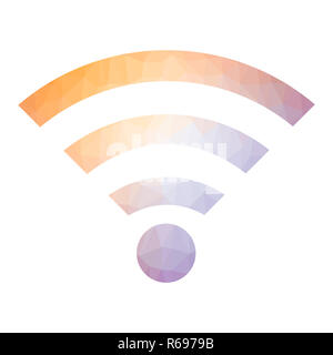 GPRS-Logo. Radio Wave-Symbol. Drahtlose Netzwerk Symbol isoliert auf weißem Hintergrund. Mobile Konzept Stockfoto