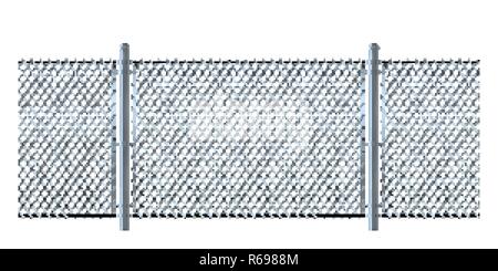 Nahtlose Zaun aus Metall Draht mesh. Stock Vektor