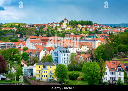 Die Stadt Meißen an der Elbe in Sachsen Stockfoto