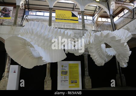 Lucca Biennalle Cartasia 2018 9. Ausgabe Stockfoto