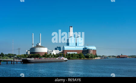 Kraftwerk Tiefstack in Hamburg Stockfoto