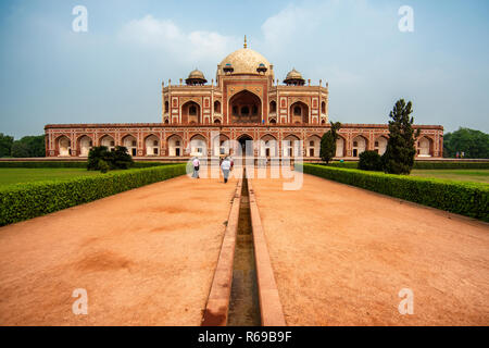 Humayun's Grabmal in Neu Delhi - die Indische UNESCO Weltkulturerbe Stockfoto