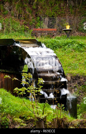 Wassermühle im Harz Stockfoto