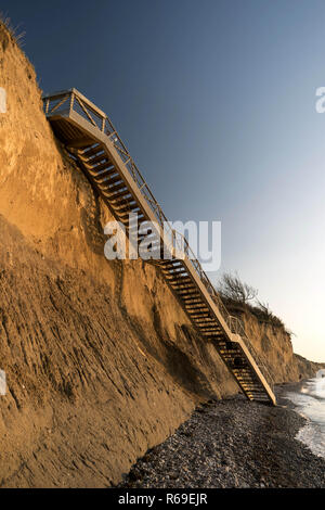 Felsen in der Nähe Ahrenshoop in Geramy Stockfoto