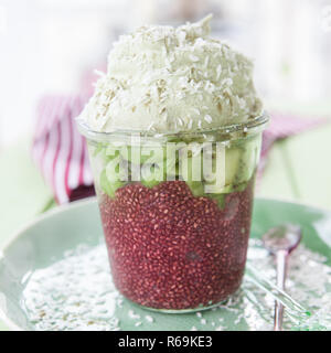 Chia Pudding Stockfoto