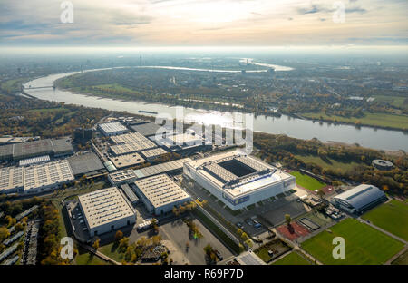 Luftaufnahme, Merkur Spiel-Arena Fußballstadion, Stockum, Düsseldorf, Niederrhein, Nordrhein-Westfalen, Deutschland Stockfoto