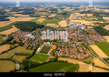 Luftaufnahme, Überblick Alverskirchen und Everswinkel, Ruhrgebiet, Nordrhein-Westfalen, Deutschland Stockfoto