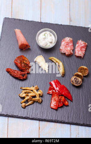 Italienische Antipasti Misti Stockfoto