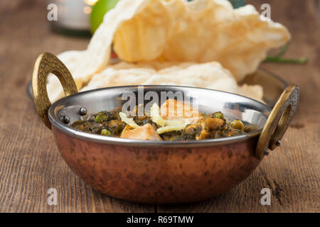 Murgh Palak Stockfoto