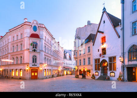 Weihnachtsmarkt in Tallinn, Estland Stockfoto